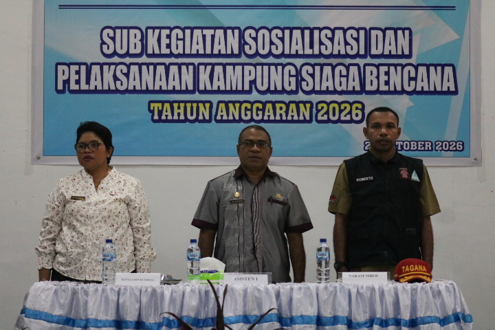 Bangun Ketangguhan Masyarakat, Dinsos Mimika Dorong Kampung Siaga Bencana