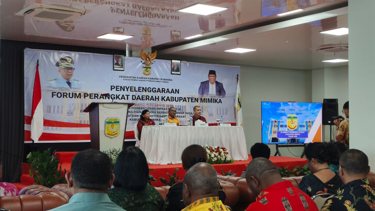 Bappeda Mimika Gelar Forum Perangkat Daerah untuk Percepatan Pembangunan Infrastruktur