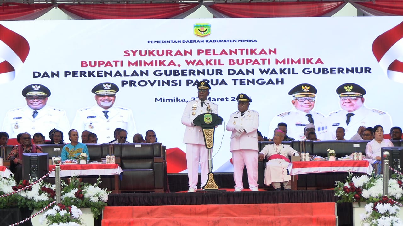 Pemkab Mimika Gelar Syukuran Pelantikan Bupati dan Wakil Bupati Kabupaten Mimika