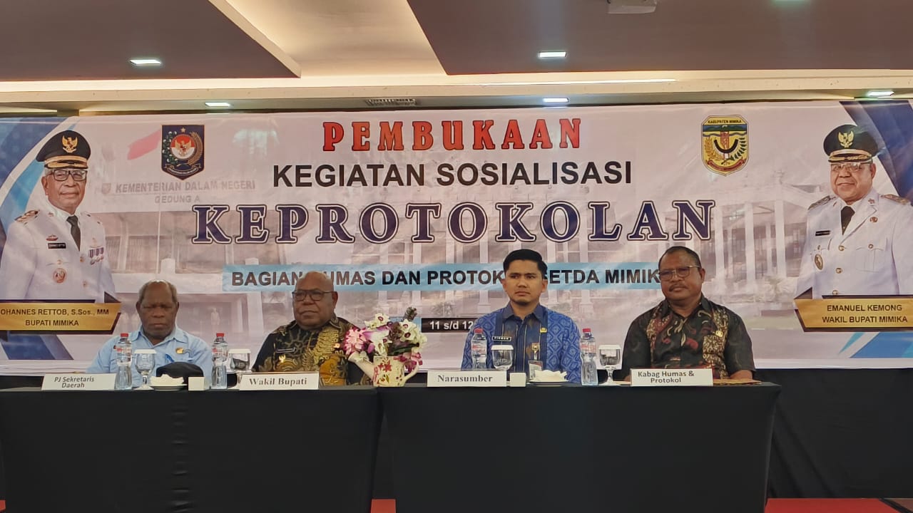 Pemerintah Kabupaten Mimika Gelar Sosialisasi Keprotokolan