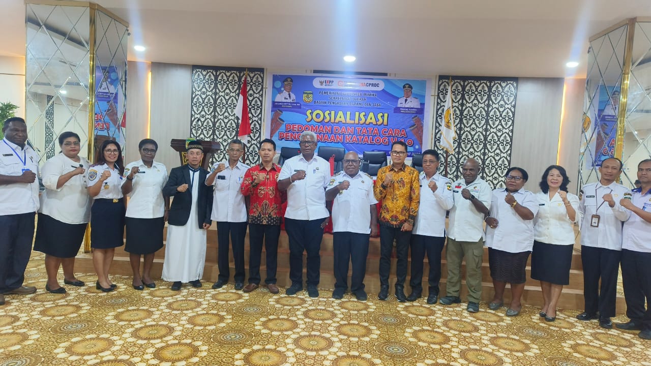 LPSE Mimika Sosialisasikan Katalog Elektronik Versi 6.0