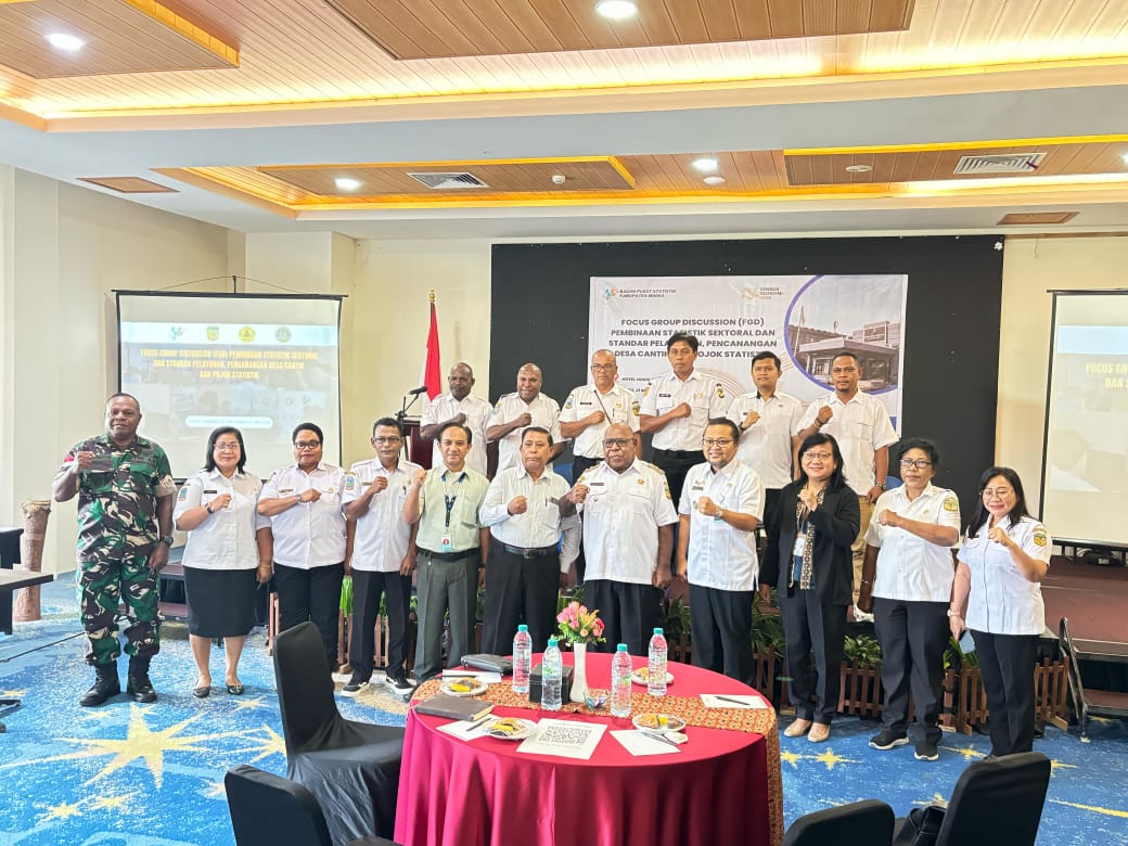 BPS Gelar FGD Pembinaan Statistik Sektoral dan Pencanangan Desa Cantik di Mimika