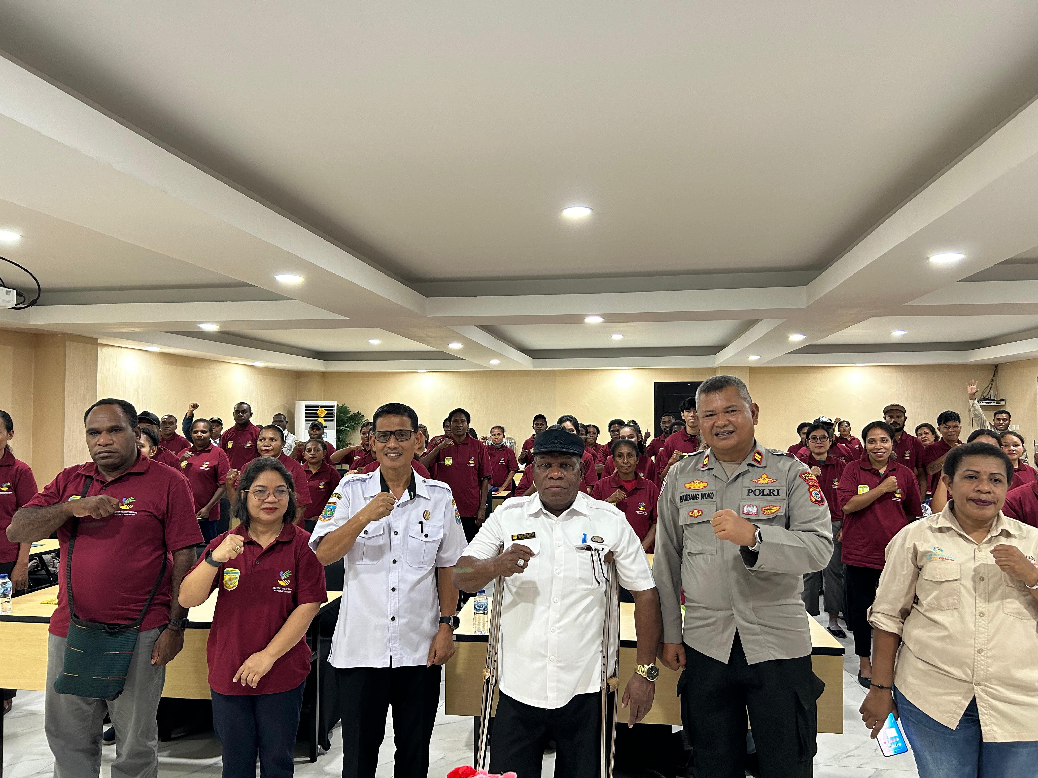 Dinas Sosial Mimika Gelar Sosialisasi Bimbingan Sosial bagi Keluarga dan Anak yang Berhadapan dengan Hukum
