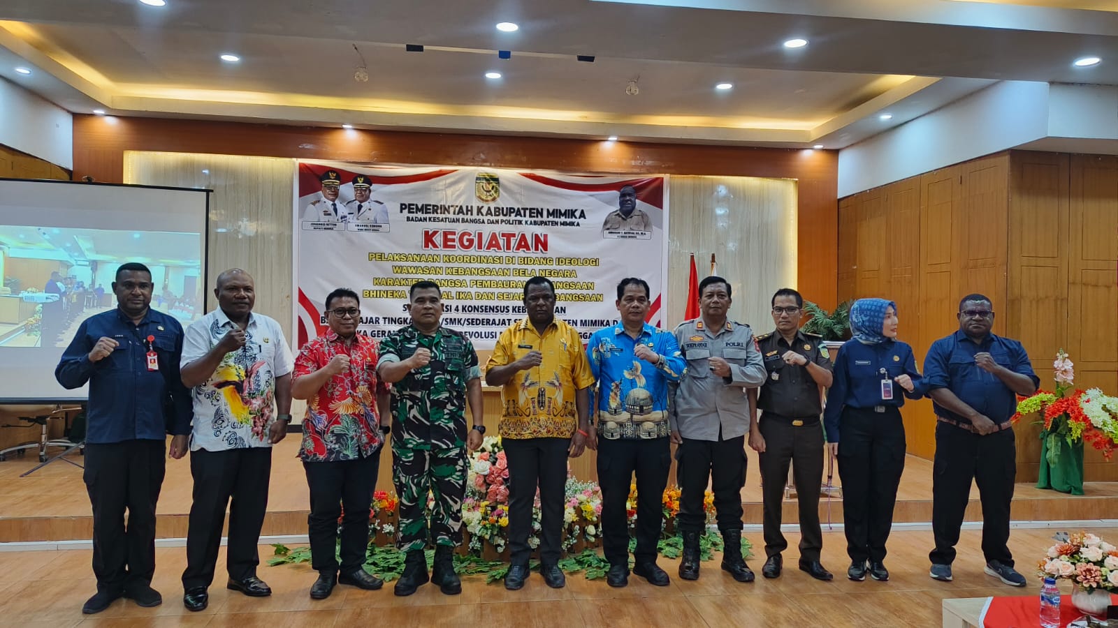Kesbangpol Gelar Sosialisasi Empat Konsensus Kebangsaan bagi Pelajar SMA/SMK di Mimika