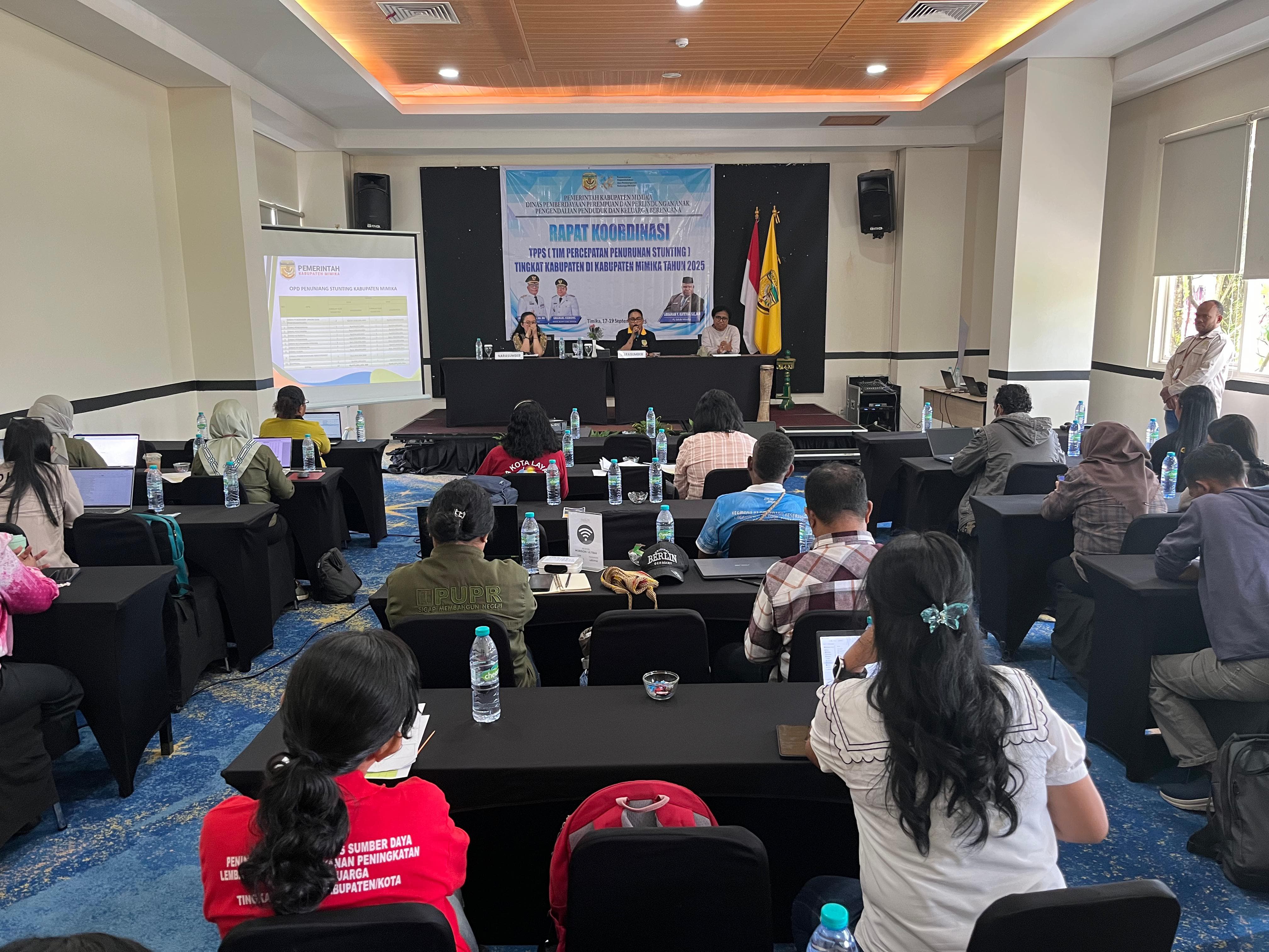 DP3AP2KB Gelar Rapat Koordinasi TPPS Kabupaten Mimika Tahun 2025