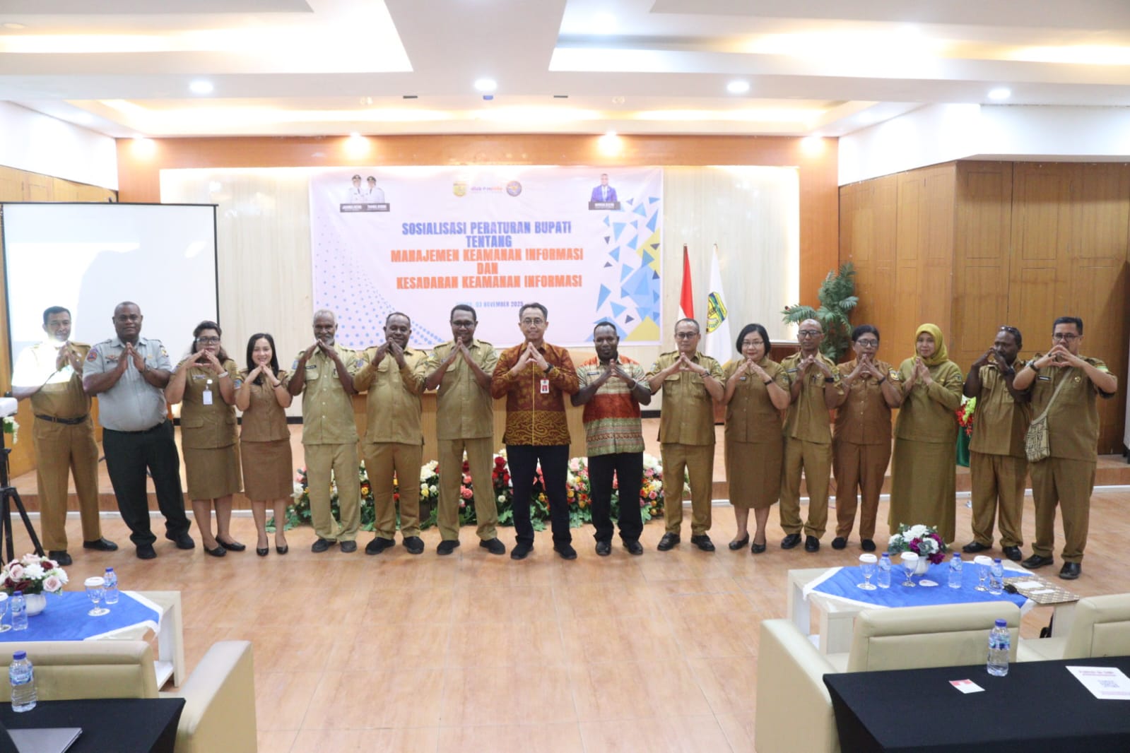 Menuju Pemerintahan Digital Aman, Diskominfo Mimika Gelar Sosialisasi Manajemen Keamanan Informasi