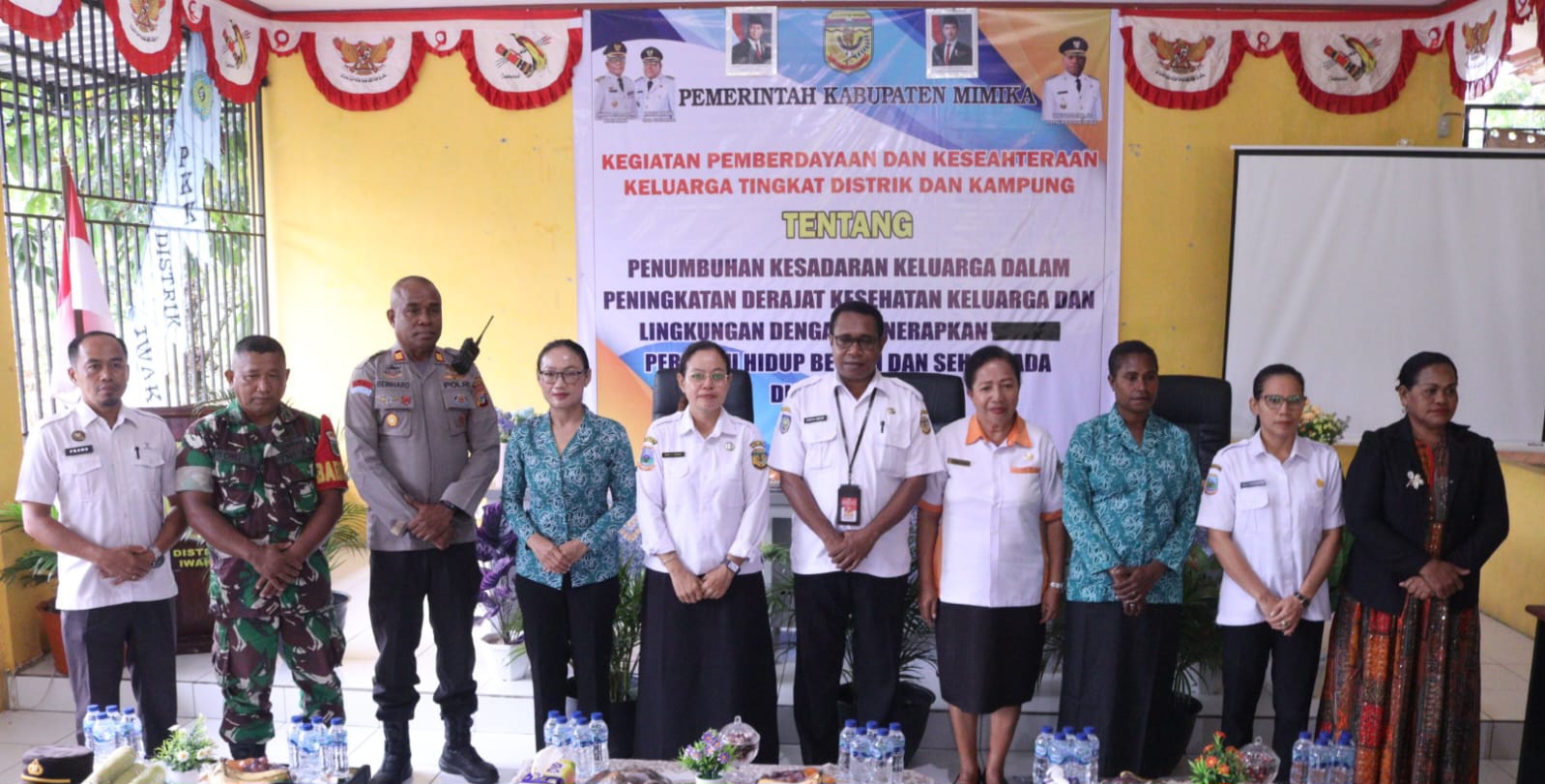 Distrik Iwaka Gelar Kegiatan Pemberdayaan dan Kesejahteraan Keluarga Tingkat Distrik dan Kampung