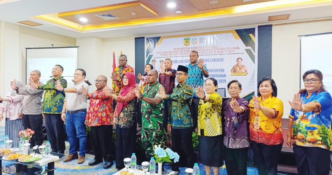 DP3AP2KB Mimika Gelar Penilaian Hasil Monev Aksi Konvergensi Pencegahan dan Percepatan Penurunan Stunting Tahun 2025