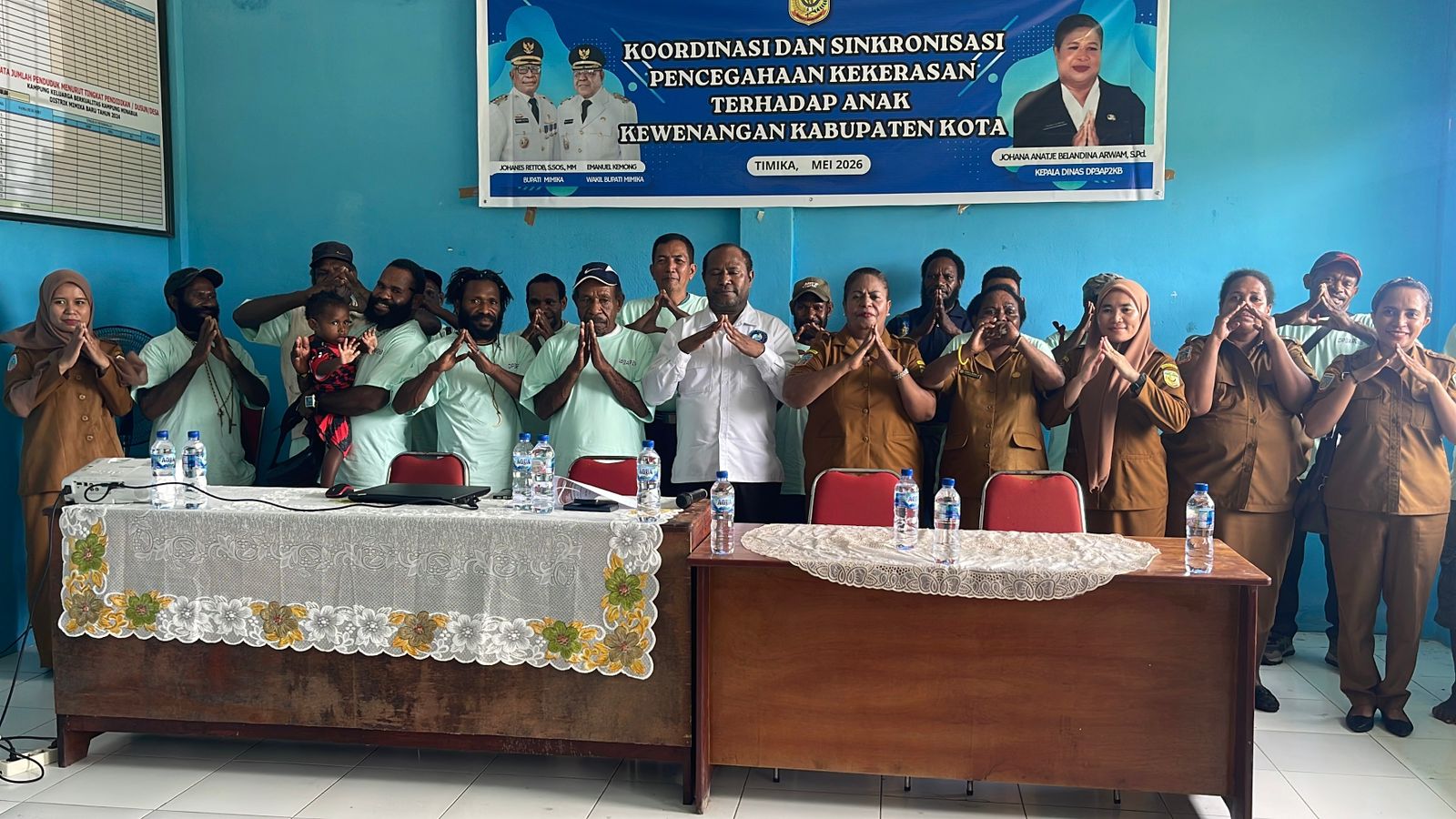 DP3AP2KB Mimika Perkuat Pencegahan Kekerasan Anak Melalui Koordinasi dan Edukasi di Kampung Minabua  
