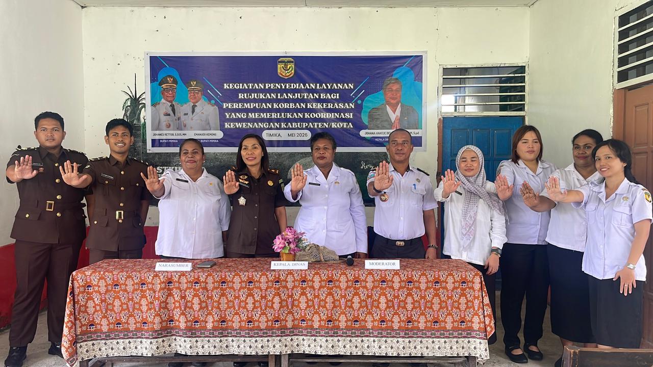 DP3AP2KB Mimika Gelar Kegiatan Layanan Rujukan Lanjutan bagi Perempuan Korban Kekerasan di Wonosari Jaya