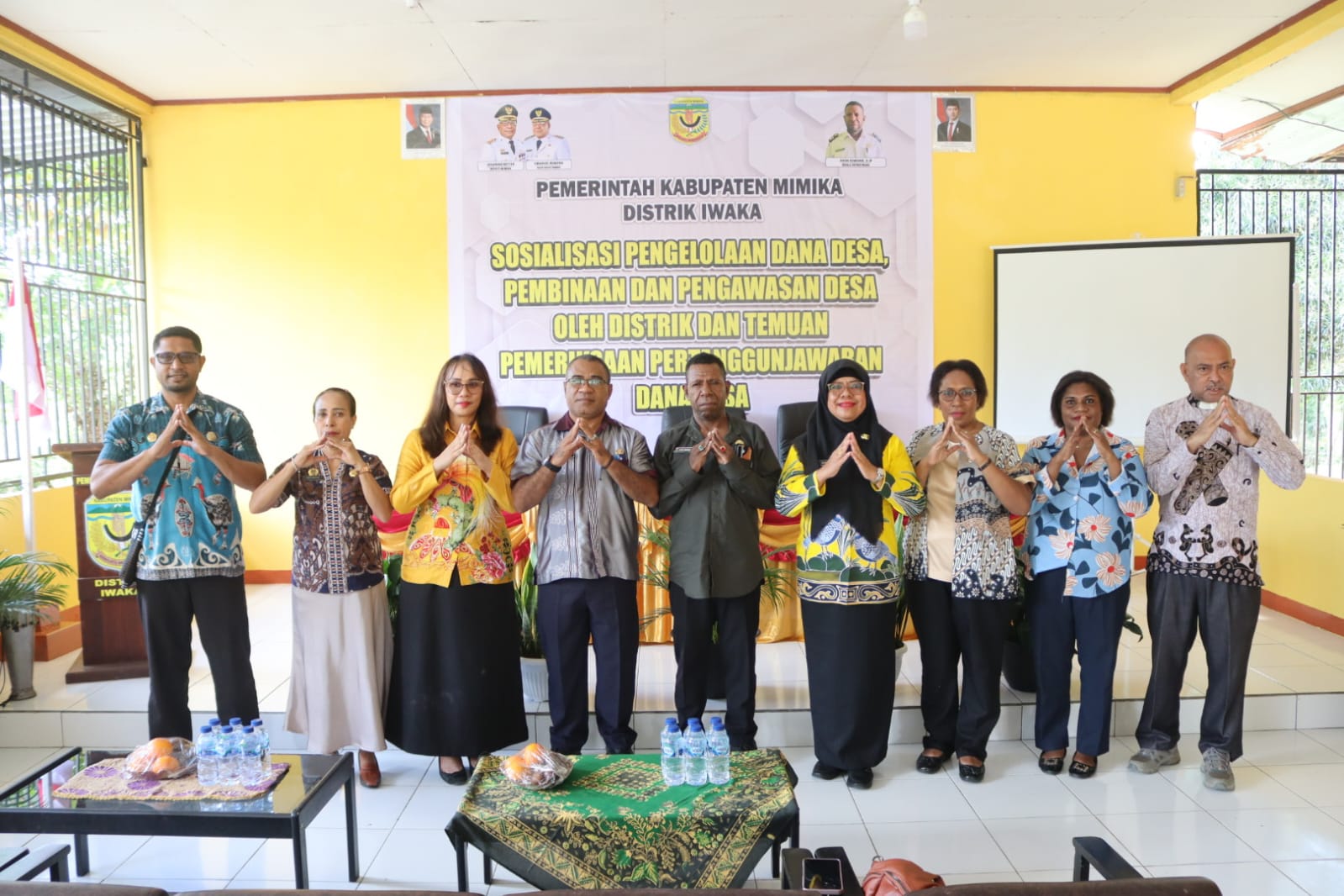 Distrik Iwaka Gelar Sosialisasi Pengelolaan Dana Desa dan Temuan Pemeriksaan Pertanggungjawaban Dana Desa