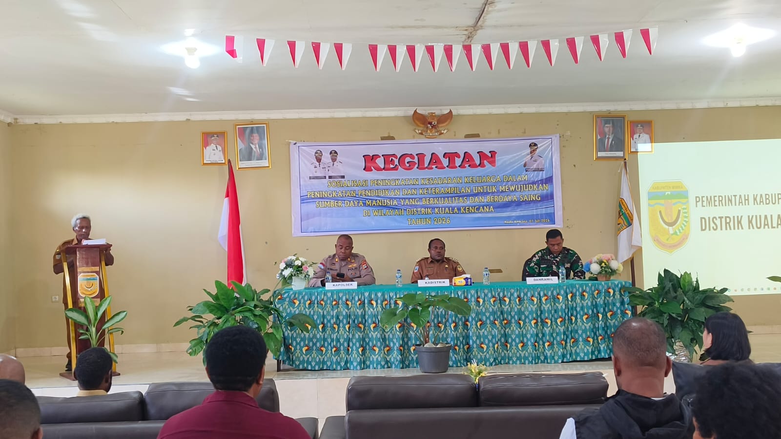 Distrik Kuala Kencana Perkuat Peran Keluarga untuk Mewujudkan SDM Berkualitas dan Berdaya Saing