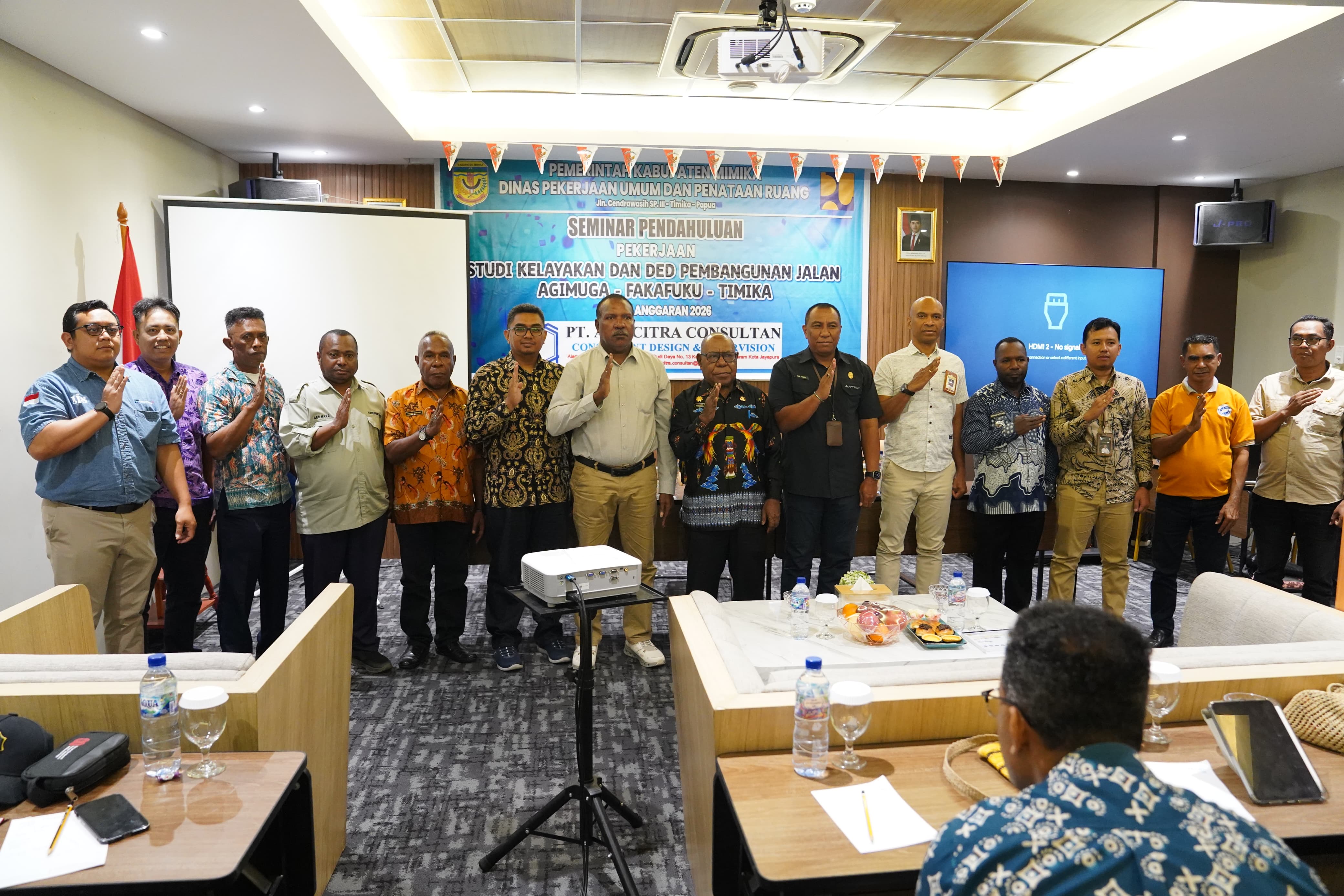 Dinas PUPR Mimika Gelar Seminar Pendahuluan Studi Kelayakan dan DED Jalan Agimuga–Fakafuku–Timika