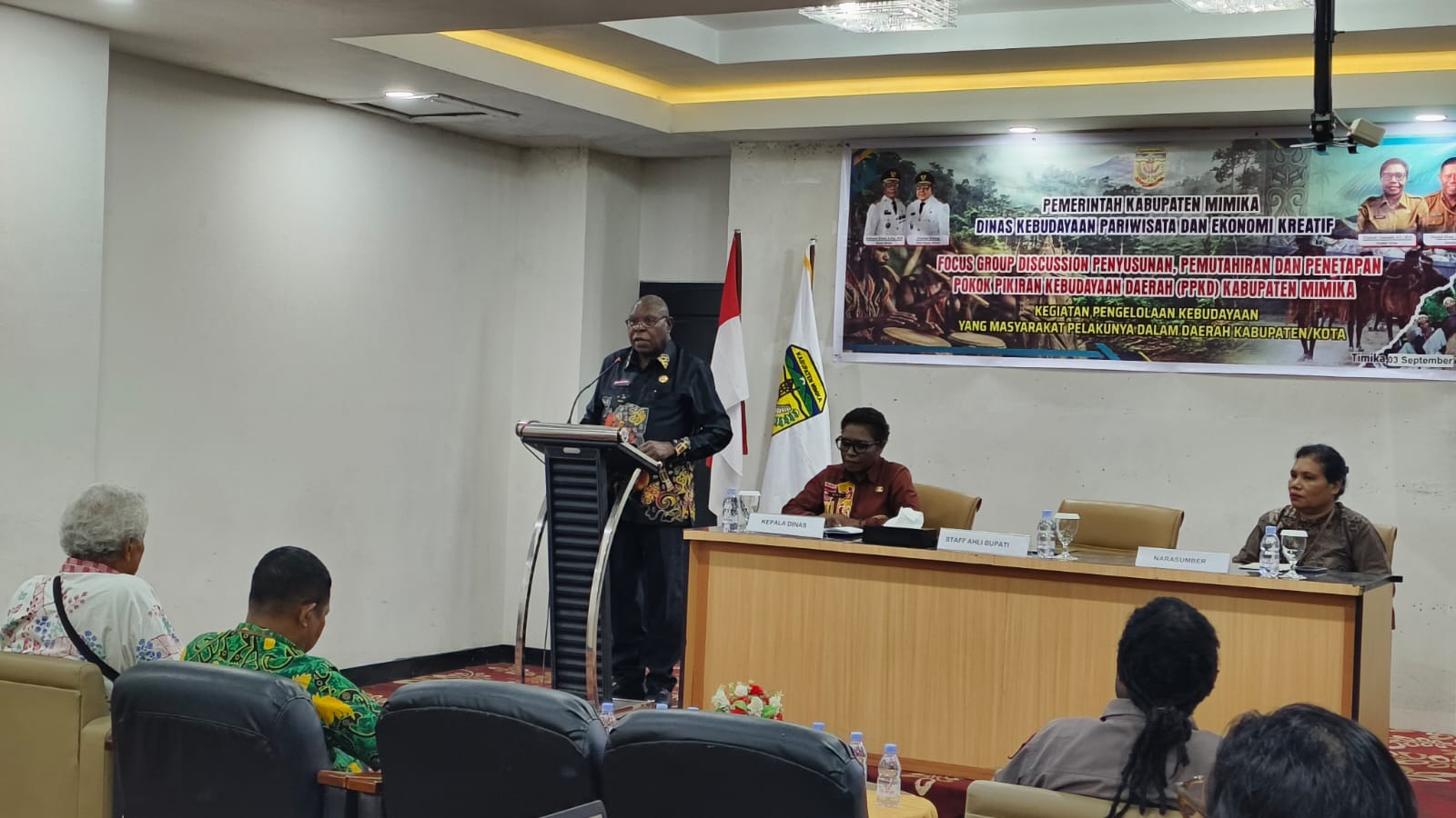 Disbudparekraf Mimika Gelar FGD Penyusunan dan Pemutakhiran PPKD