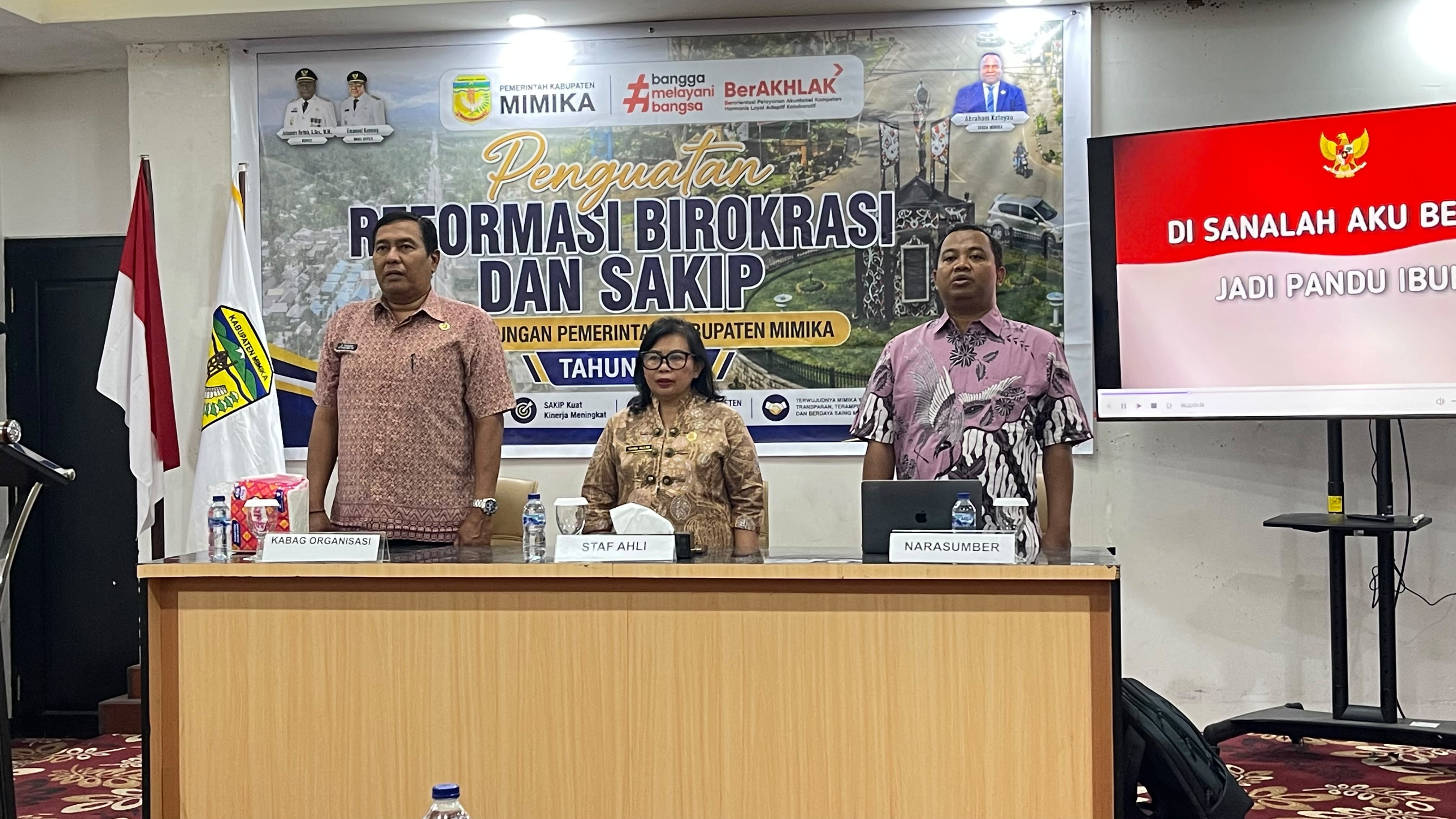Bagian Ortal Setda Mimika Perkuat Reformasi Birokrasi dan SAKIP
