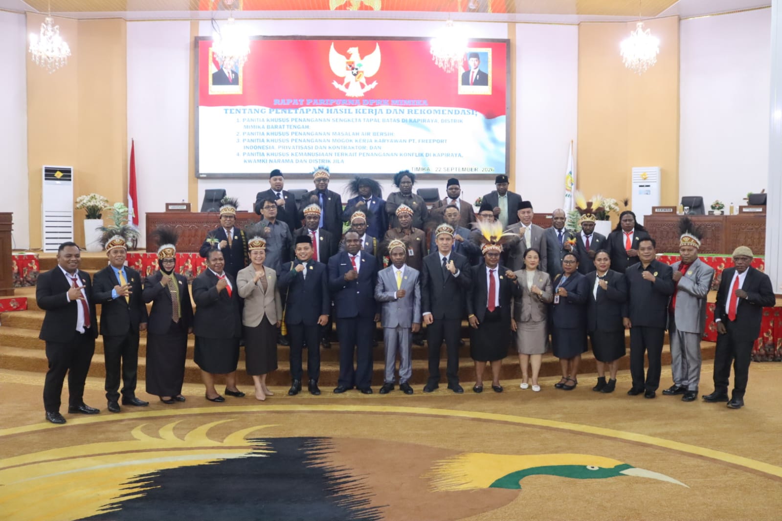 DPRK Mimika Gelar Rapat Paripurna, Empat Pansus Sampaikan Laporan dan Rekomendasi Strategis