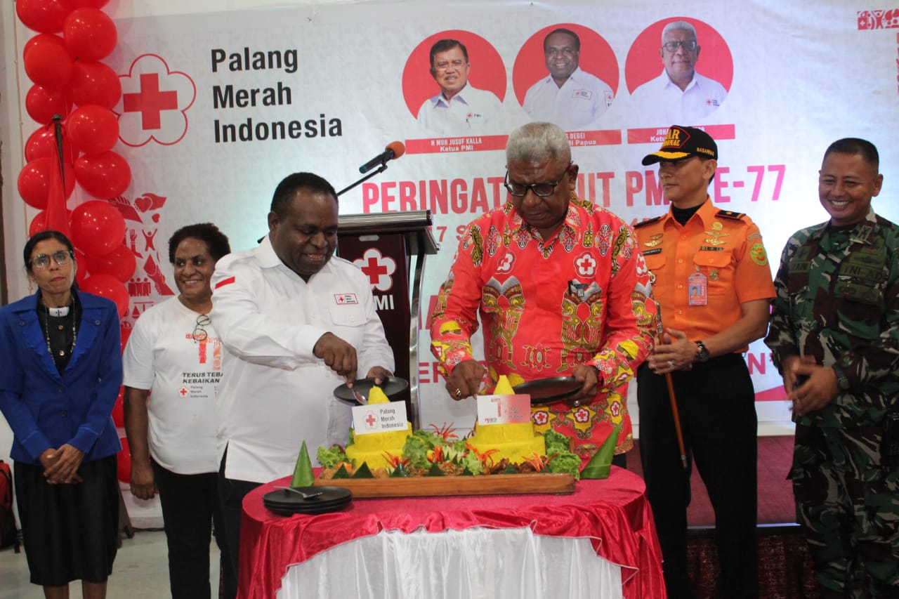 Rayakan HUT Ke-77, Markas Besar PMI Mimika Diresmikan