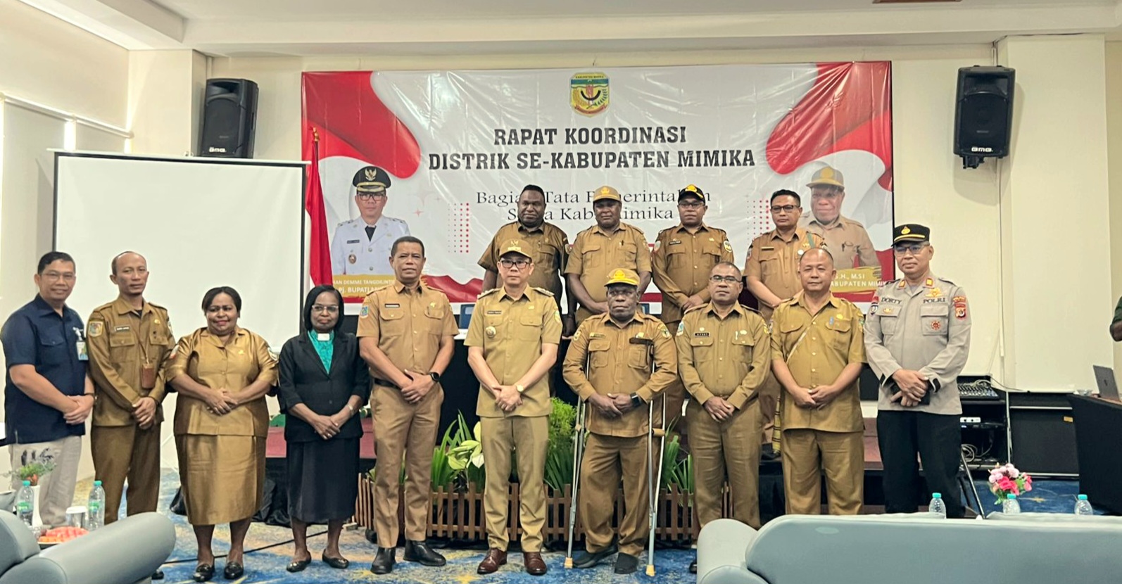 Pemerintah Kabupaten Mimika Gelar Rapat Koordinasi dengan Seluruh Distrik
