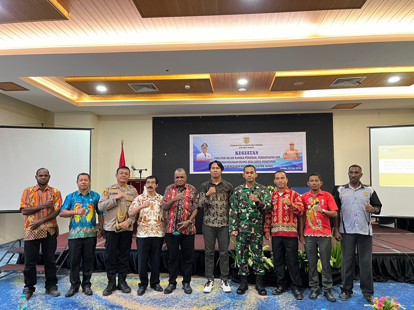 Penetapan Tapal Batas Kampung di Distrik Wania Kabupaten Mimika