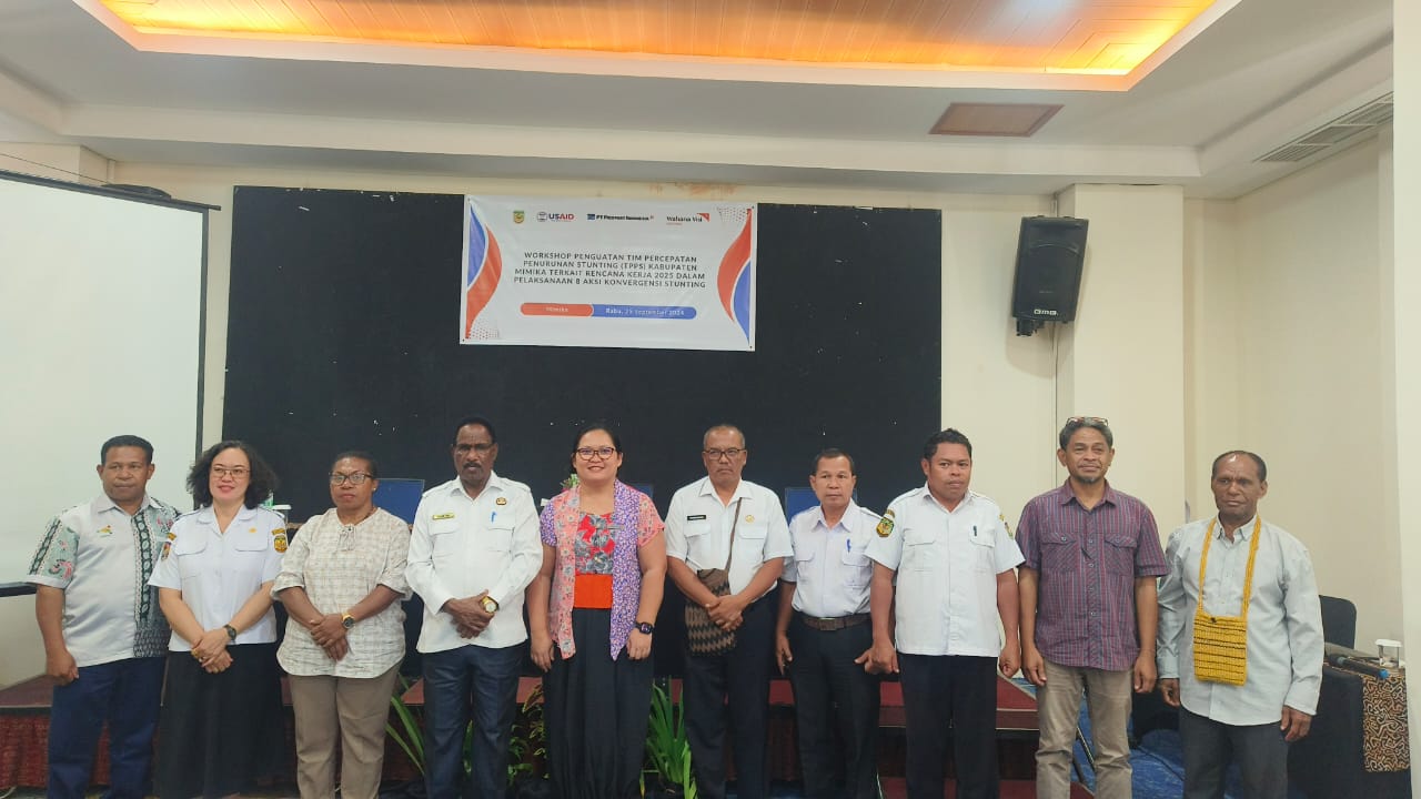 Workshop Penguatan Tim Percepatan Penurunan Stunting (TPPS) Kabupaten Mimika