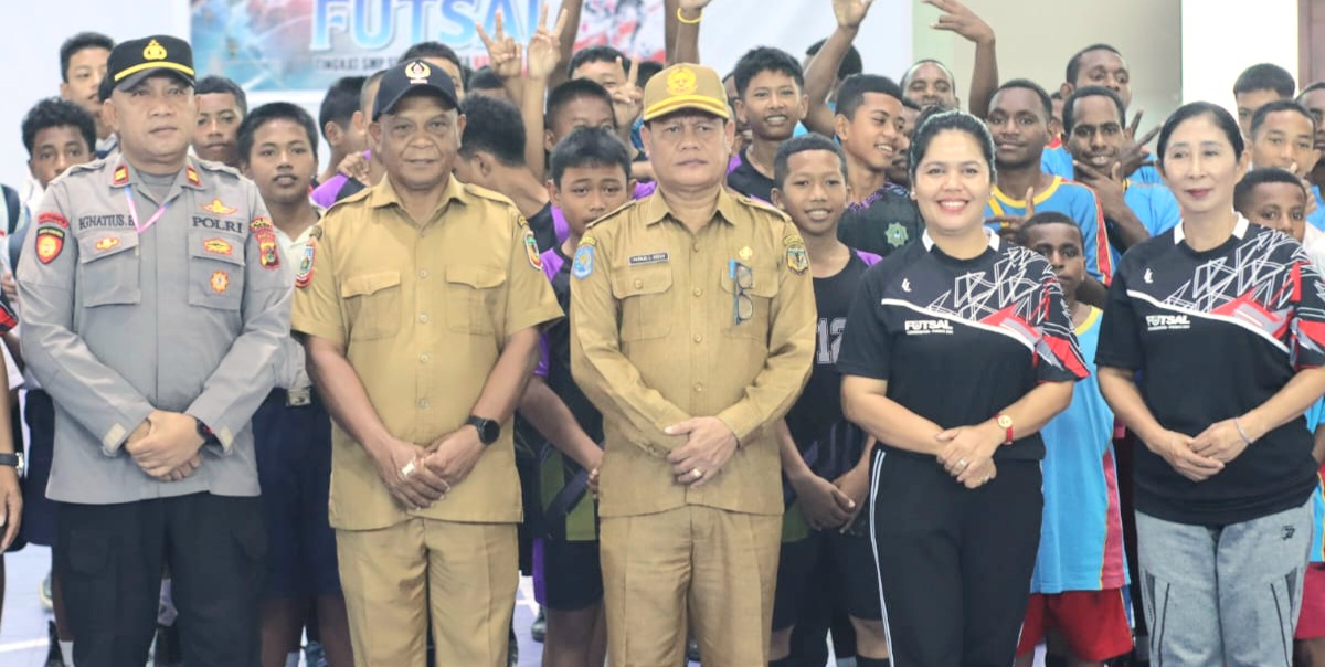20 Peserta Ikuti Turnamen Futsal Kategori Putra Tingkat SMP se-Kabupaten Mimika 
