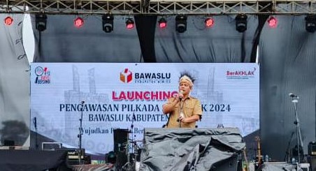 Bawaslu Mimika Launching Pengawasan Pilkada Serentak Tahun 2024