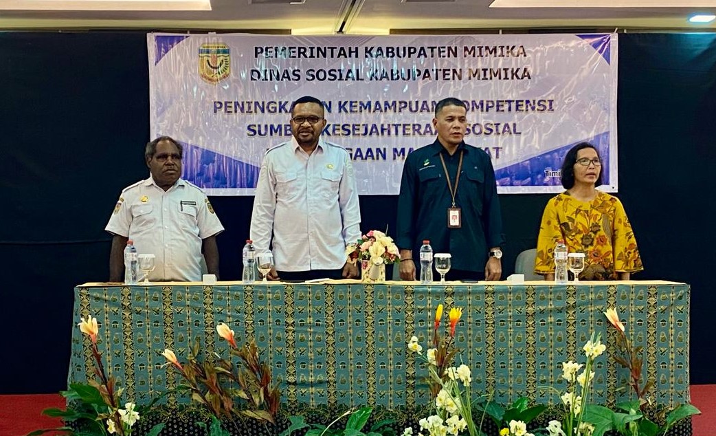 Dinas Sosial Gelar Sosialisasi Peningkatan Kemampuan Kompetensi Sumber Kesejahteraan Sosial Kelembagaan Masyarakat