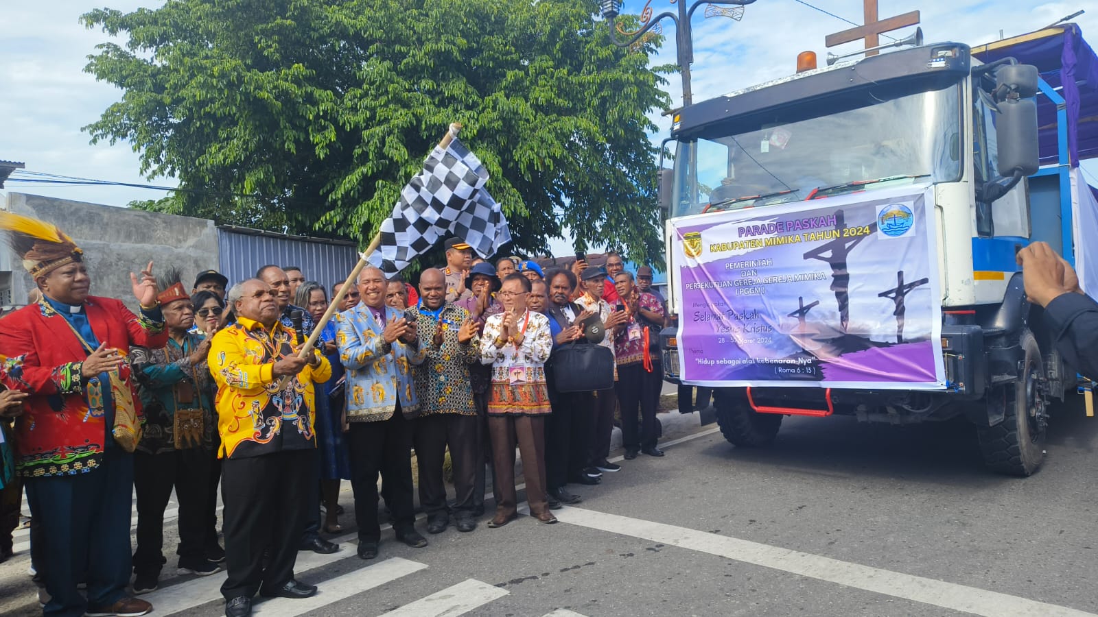 Pemkab Mimika Gelar Parade Paskah Oikumene Tahun 2024
