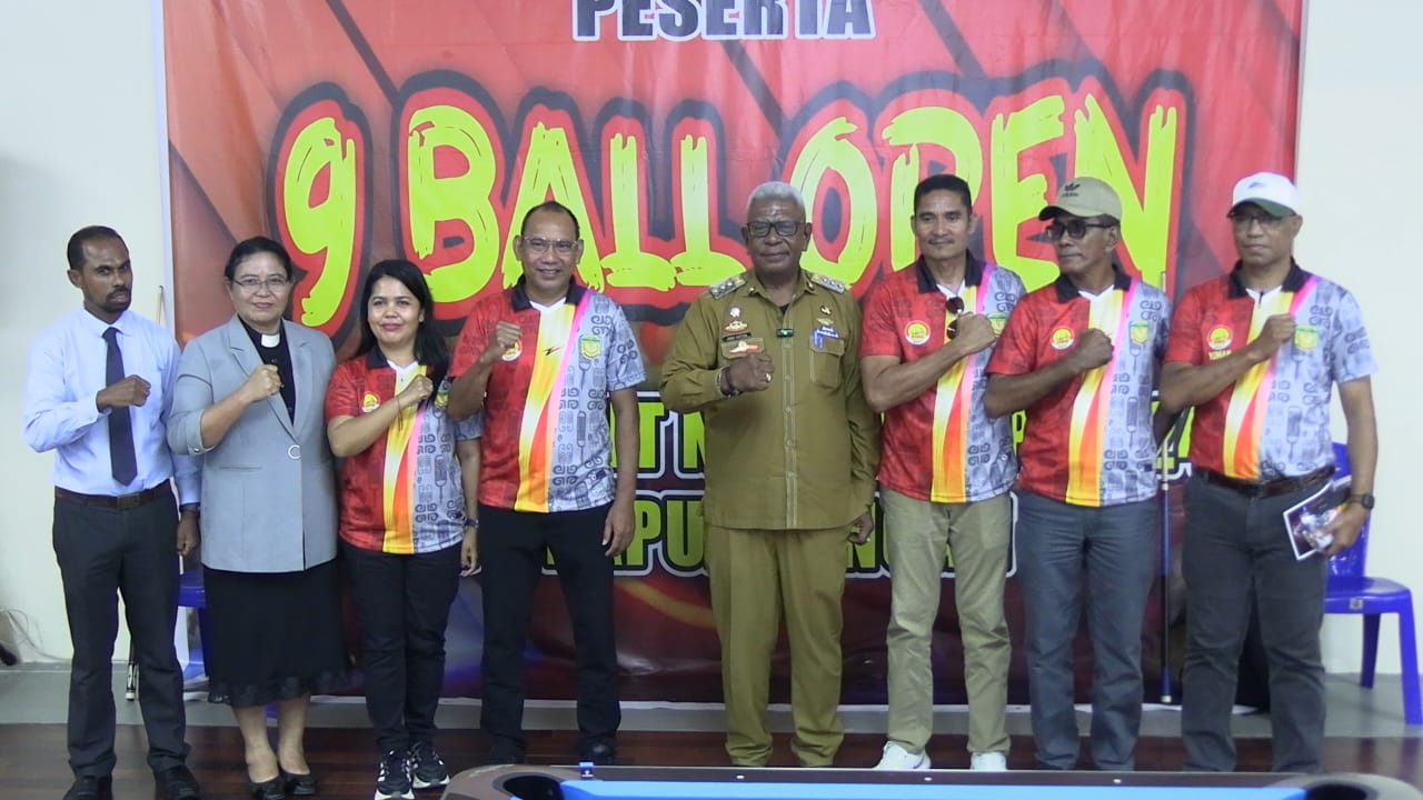 Kejuaraan Biliar Bupati Cup 2024 Resmi Dibuka di Mimika