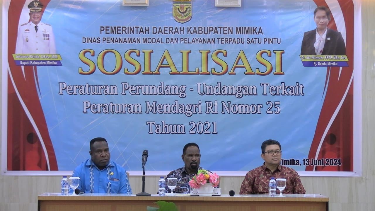 DPMTSP Gelar Sosialisasi Peraturan Perundang - Undangan Terkait Peraturan Mendagri RI Nomor 25 Tahun 2021