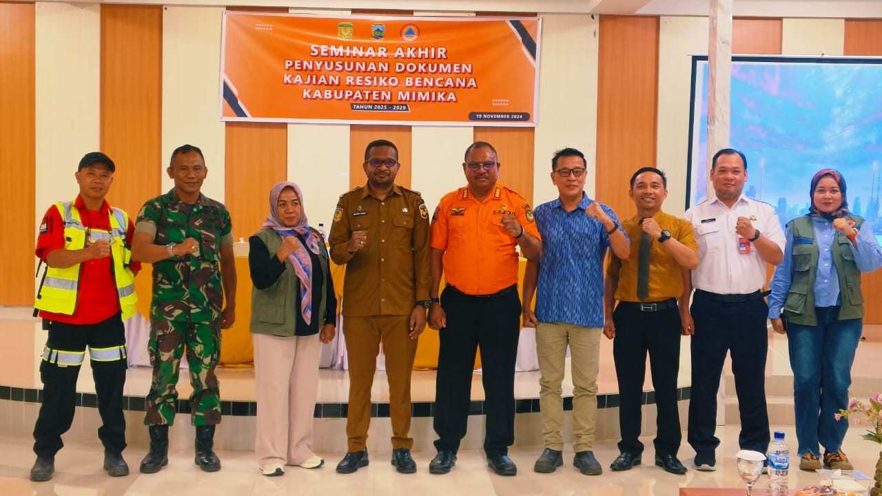 BPBD Mimika Gelar Seminar Akhir Penyusunan Dokumen Kajian Resiko Bencana