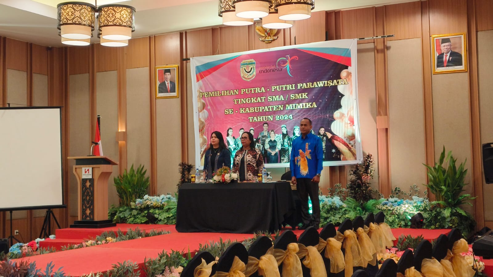 Pemilihan Putra - Putri Pariwisata Tingkat SMA/SMK Se - Kabupaten Mimika Tahun 2024 oleh Disparbudpora