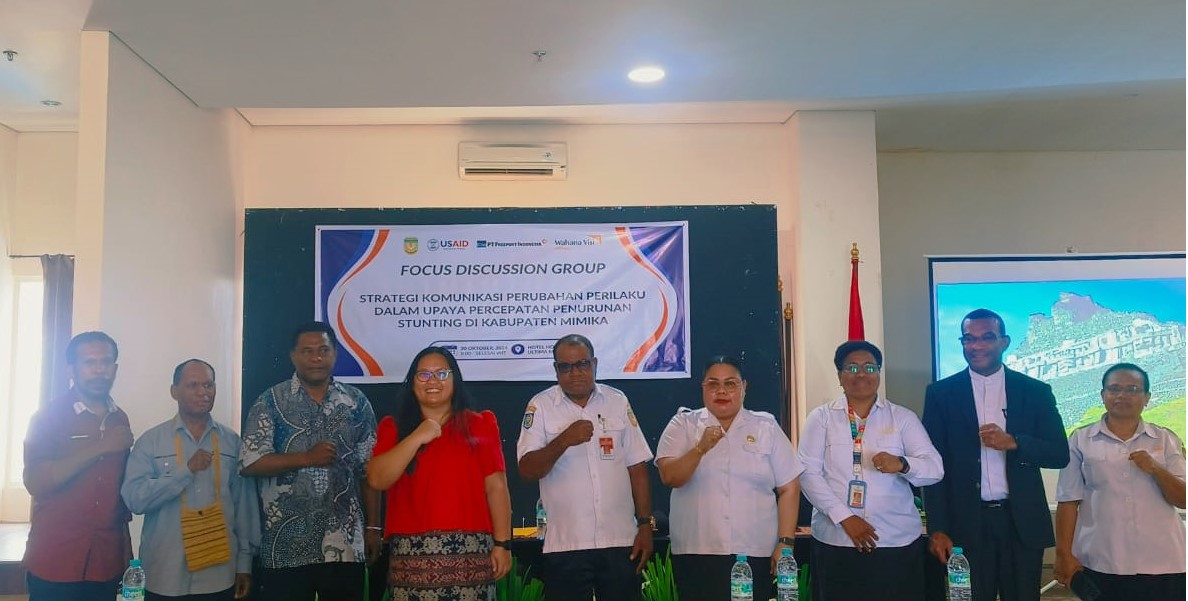 Pemkab Mimika dan Wahana Visi Gelar FGD Percepatan Penurunan Stunting