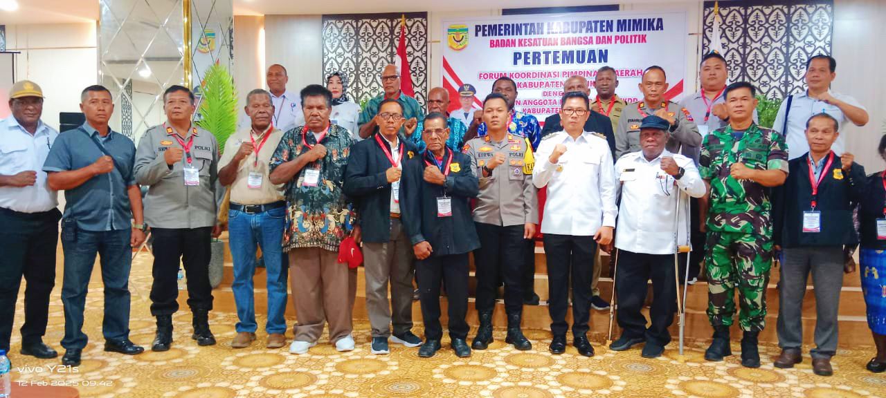 Buka Rapat Forkopimda, PJ Bupati : Tetap Jaga Kamtibmas di Mimika