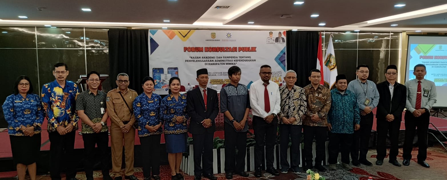 Disdukcapil Mimika Gelar Forum Konsultasi Publik
