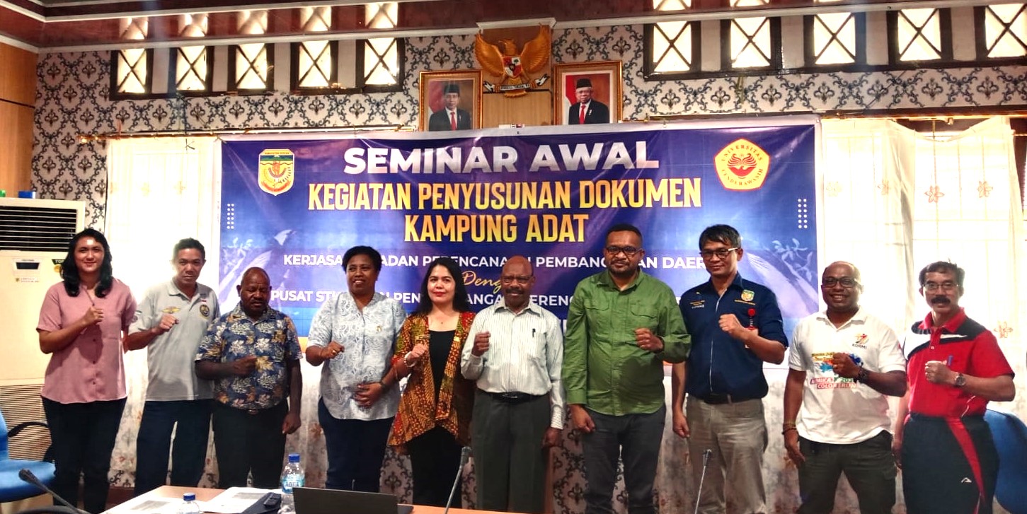 Bappeda Mimika Bersama Uncen Gelar Seminar Awal Penyusunan Dokumen Kampung Adat