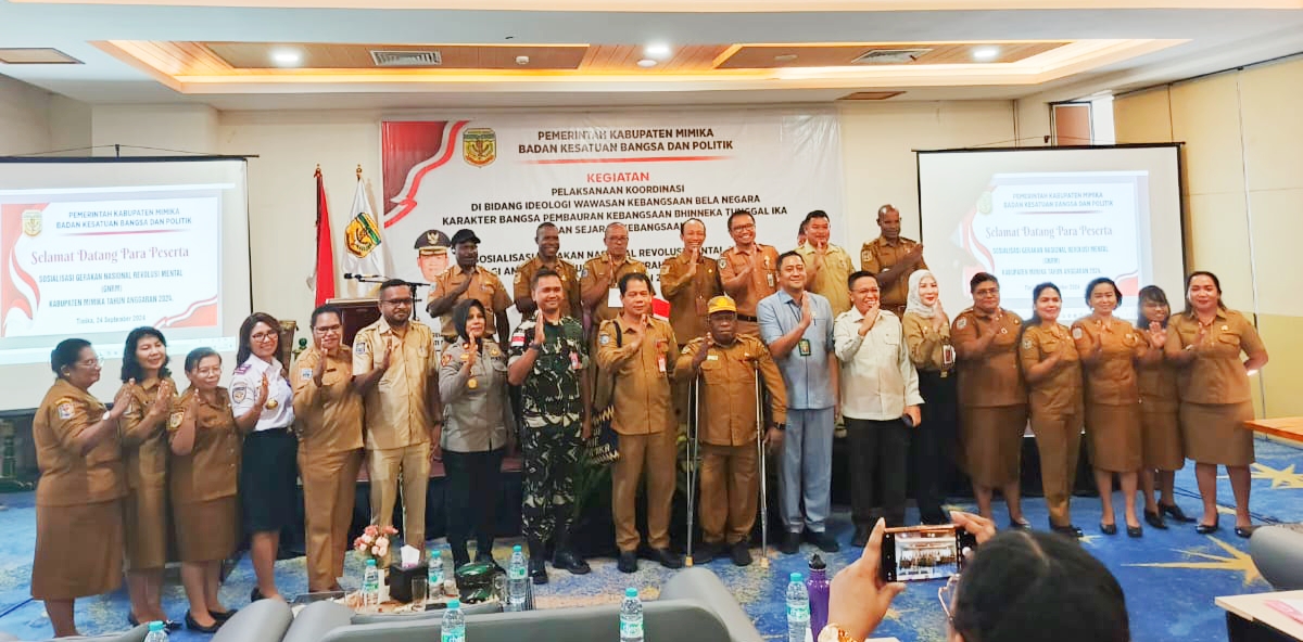 Bakesbangpol Mimika Gelar Sosialisasi Gerakan Nasional Revolusi Mental 